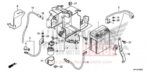 BATTERIE GLR1251WHF de 2015